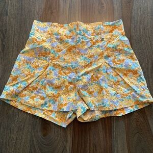 Lili Sidonio Shorts Women’s Floral Multicolor Size Medium 100% Cotton